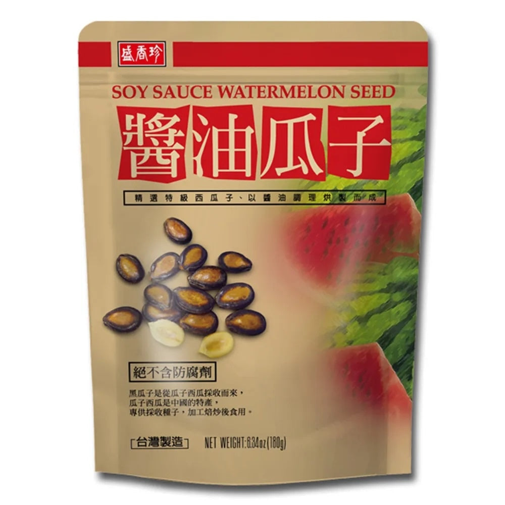 盛香珍 スイカの種 しょうゆ風味（醤油味）｜盛香珍 醬油瓜子 180g