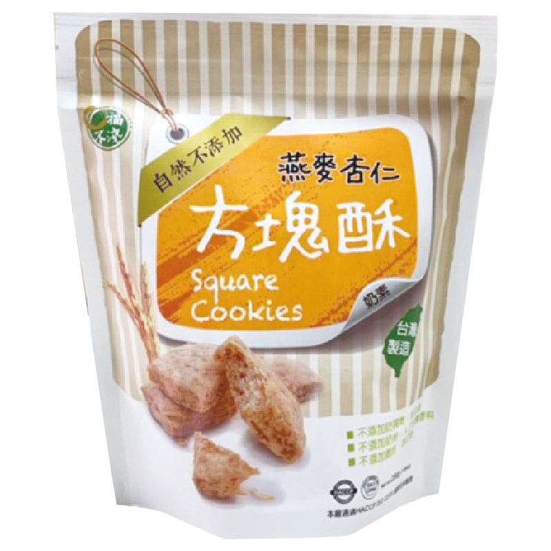 口福不浅 台湾クッキー オーツ麦・アーモンド風味｜口福不淺