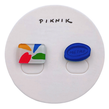 日日野餐 PIKNIK ピンバッジ 悠遊カード+台北メトロ片道乗車券(トークン)|日日野餐 PIKNIK 別針(徽章) 台灣文化系列 悠遊卡+代幣
