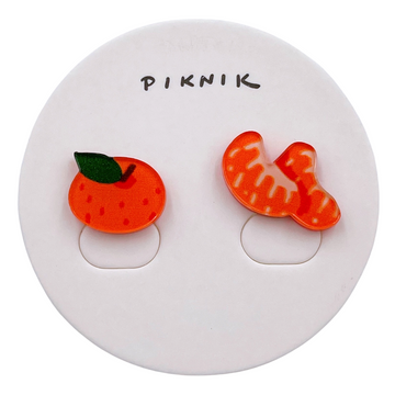 日日野餐 PIKNIK ピンバッジ 台湾ポンカン|日日野餐 PIKNIK 別針(徽章) 台灣水果系列 橘子