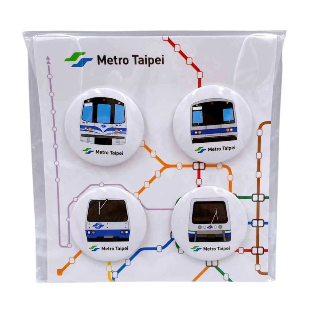 台北メトロ Taipei Metro 列車 ブリキマグネットセット｜台北捷運 捷運