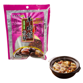 登豊 台湾薬膳鍋 羊肉爐(ヤンロウルー)ラム肉の薬膳鍋 スープの素|登豐 羊肉爐燉料 100g