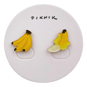 日日野餐 PIKNIK ピンバッジ 台湾バナナ|日日野餐 PIKNIK 別針(徽章) 台灣水果系列 香蕉