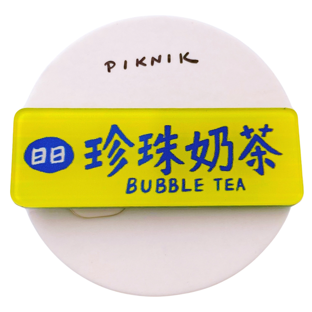 日日野餐 PIKNIK ピンバッジ タピオカミルクティー 看板｜日日野餐