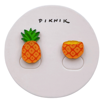 日日野餐 PIKNIK ピンバッジ 台湾パイナップル|日日野餐 PIKNIK 別針(徽章) 台灣水果系列 鳳梨