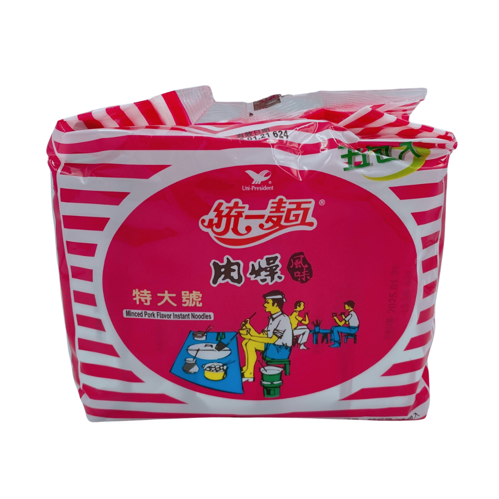 5食入〉統一 肉そぼろ風味ラーメン｜肉燥風味麵 特大號（統一肉燥麵