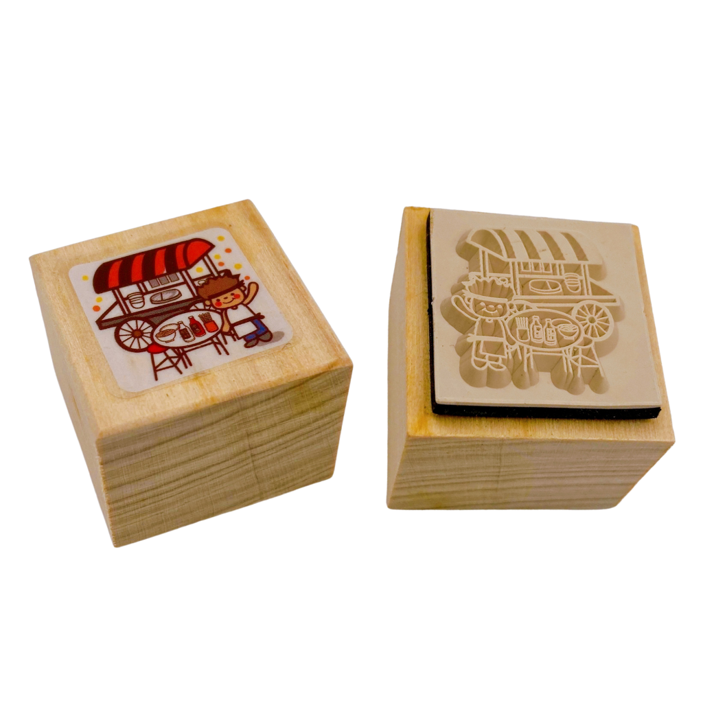 台湾 ラーメン屋台 はんこ（ラバースタンプ・ゴム印）｜台灣特色印章