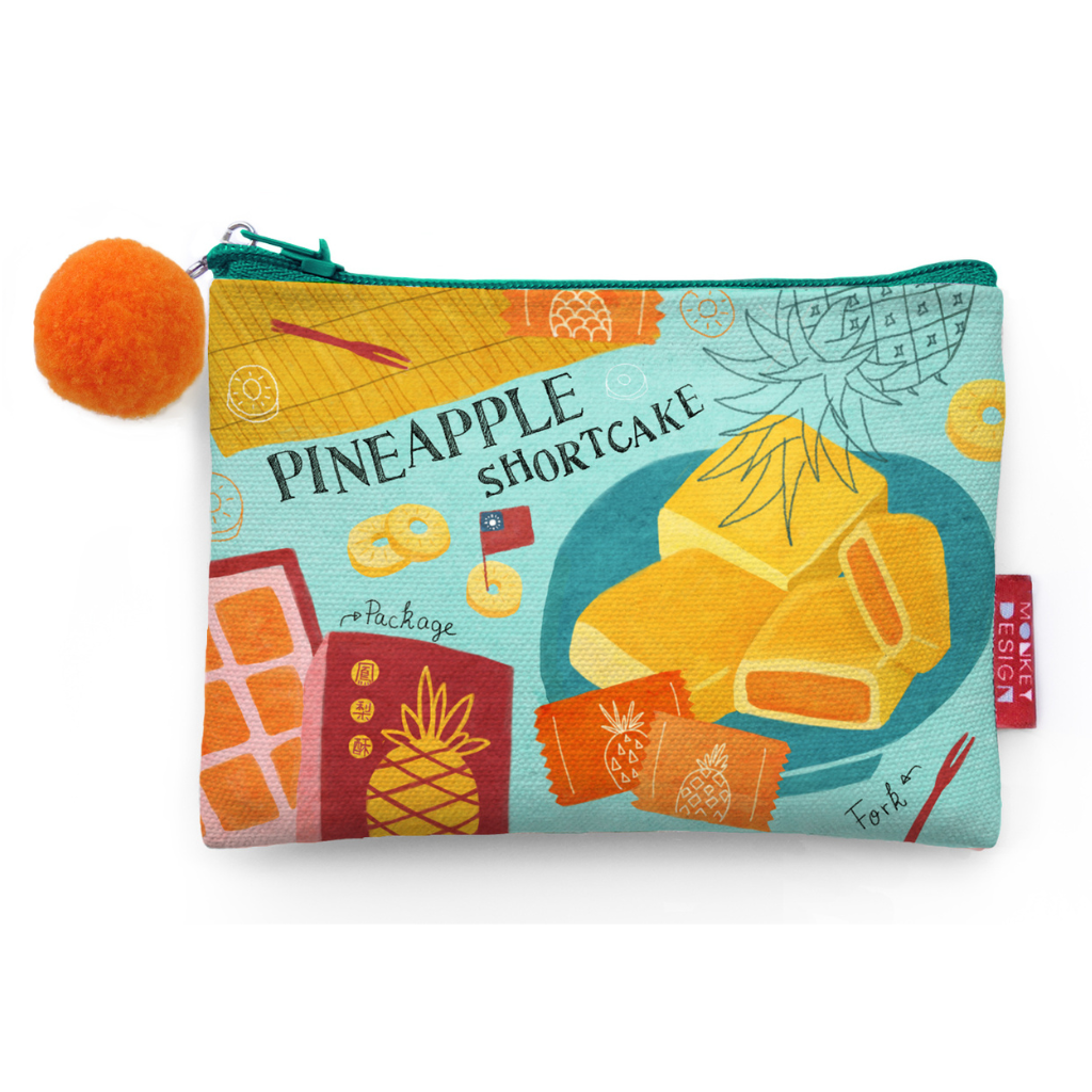 猴子設計 MONKEY Design コインケース(ポーチ・小銭入れ) パイナップルケーキ|零錢包 鳳梨酥
