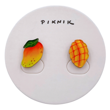 日日野餐 PIKNIK ピンバッジ 台湾マンゴー|日日野餐 PIKNIK 別針(徽章) 台灣水果系列 芒果