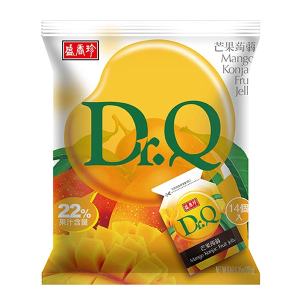 盛香珍 Dr.Q 蒟蒻ゼリー マンゴー風味｜Dr.Q芒果蒟蒻 265g（約12-14個