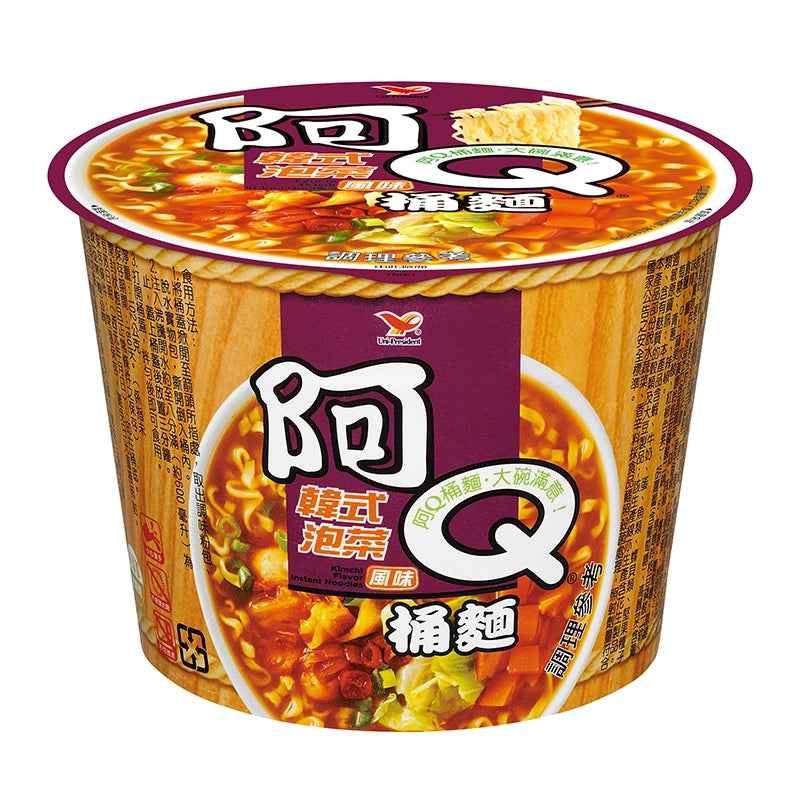 3食入〉統一 阿Q カップヌードル 韓国キムチ風味｜統一 阿Q桶麵 韓式