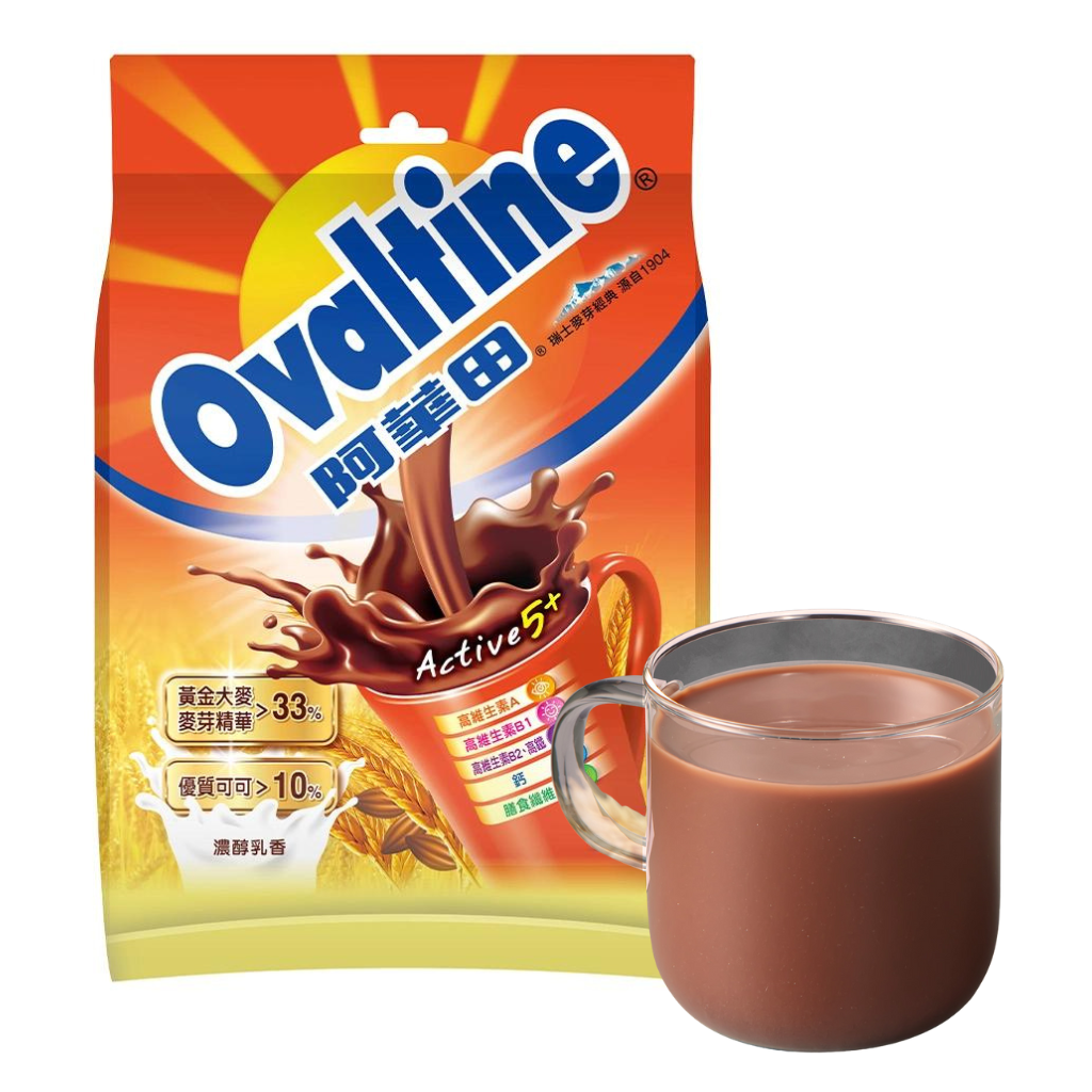 オバルチン Ovaltine ココアと麦芽の粉末ドリンク｜阿華田 營養巧克力