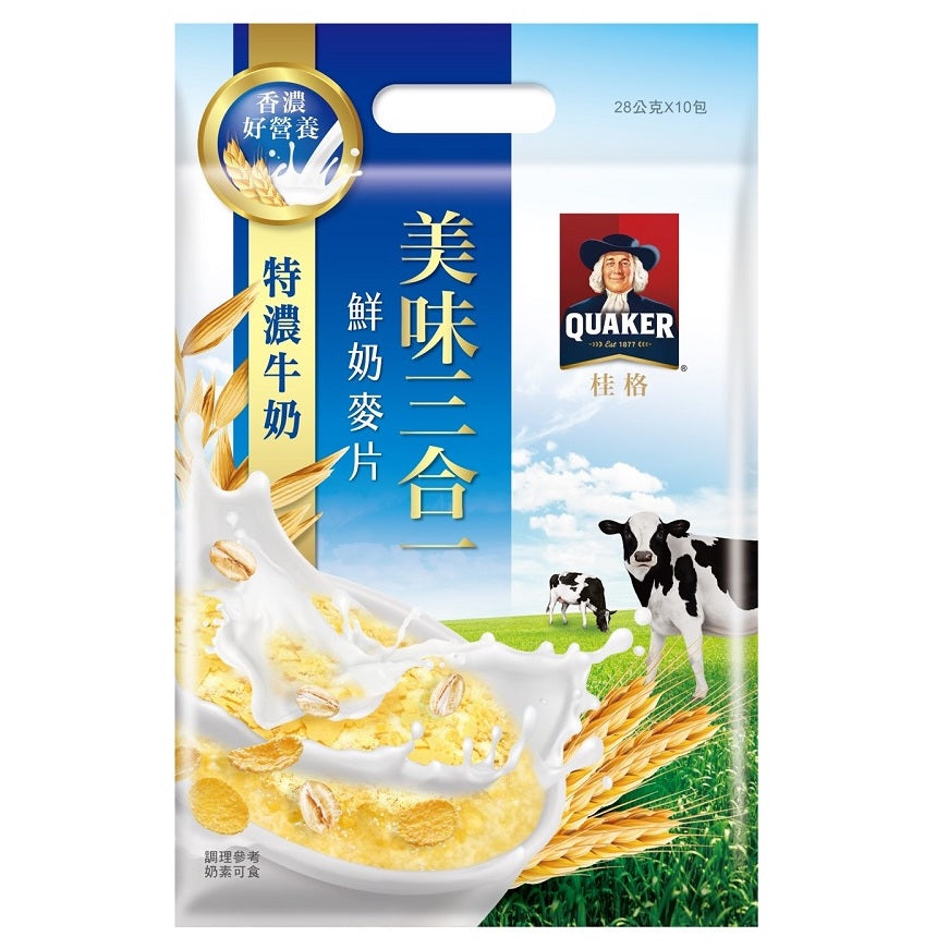 台湾Quaker クエーカー  オートミール　濃厚ミルク
