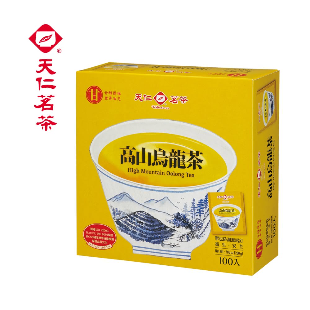 天仁 高山ウーロン茶｜高山烏龍茶｜2gx100バッグ｜個包装 | Taiwan