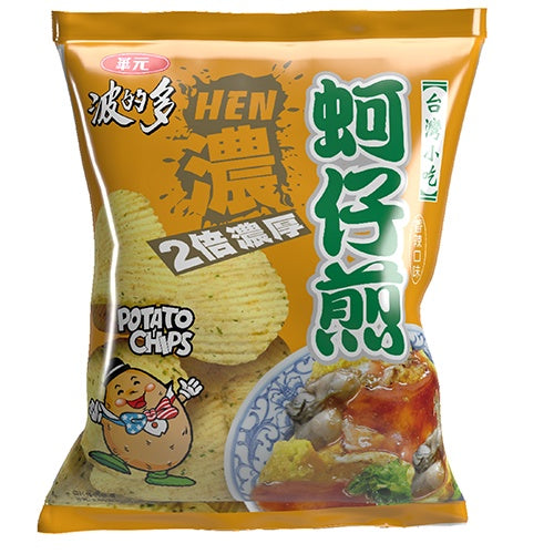 華元波的多 蚵仔煎 辣味｜スパイシー 牡蠣オムレツ味 ポテトチップス