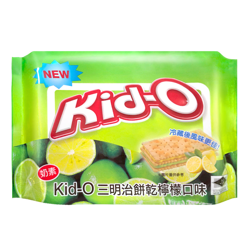 Kid-O キッドオー バターレモンクラッカー｜Kid-O 三明治餅乾 檸檬口味 340g（20枚入／個包装）