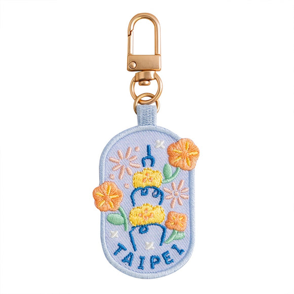 好感良物 Soft living 刺繍チャーム 花火台北｜花繪吊飾 花火台北