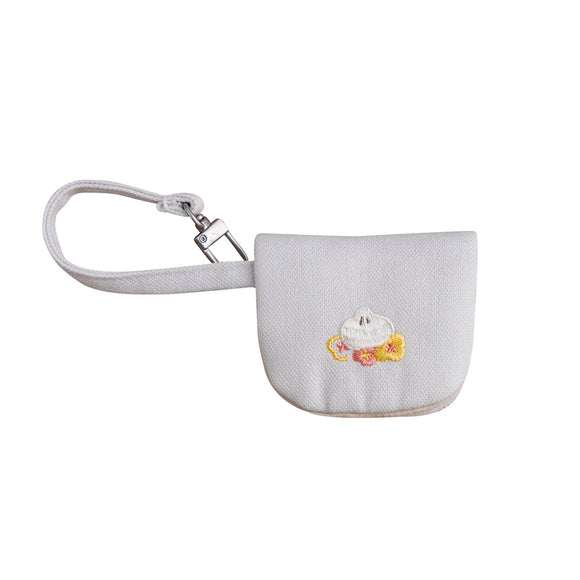 好感良物 Soft living ハンドル付きミニポーチ 小籠包フローラル｜花伴小掛包 小籠包花花