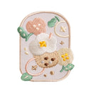 好感良物 Soft living 刺繍マグネット タピオカミルクティーフローラル｜花繪磁鐵 珍奶花花