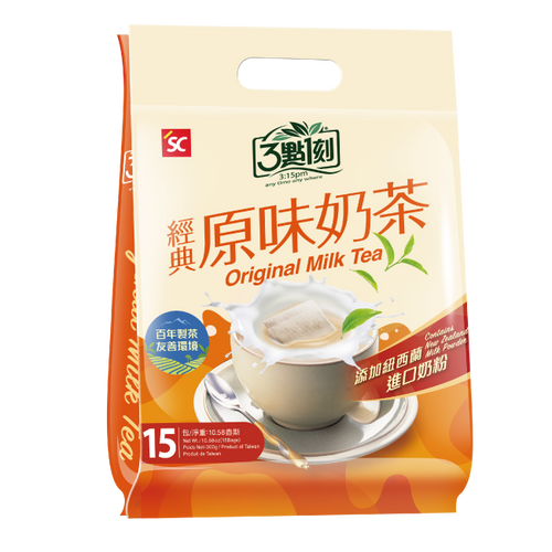 3點1刻  オリジナルミルクティー 經典原味奶茶｜15バッグ入（20g/バッグ）