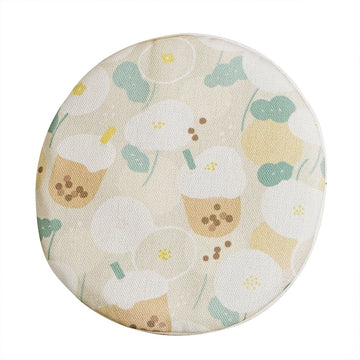 好感良物 Soft living 布コースター タピオカミルクティーフローラル｜隔熱墊 珍奶花花