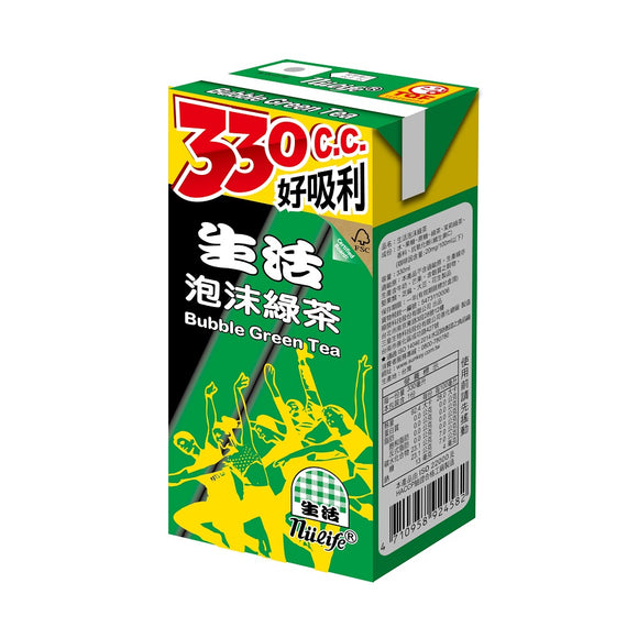 生活 グリーンティー｜生活泡沫綠茶 鋁箔包 330ml 1本