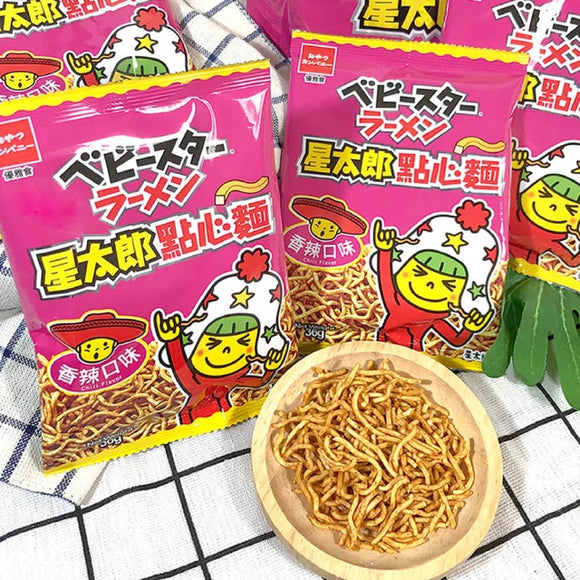 ベビースターラーメン（旨辛スパイシーチキン味）徳用｜優雅食 優雅食點心餅 香辣口味 分享包｜36g x 5