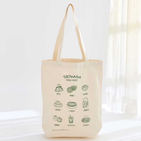 NET 台湾名物グルメ トートバッグ｜NET TAIWAN台灣美食帆布包