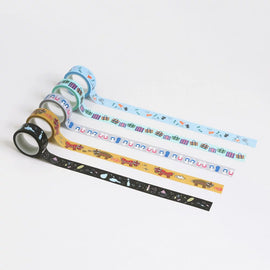 マスキングテープ 台湾漁師網ナイロンバッグサンダルパターン｜台灣特色紙膠帶 茄芷袋 15mm x 6m