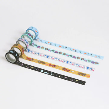 マスキングテープ 台湾漁師網ナイロンバッグサンダルパターン｜台灣特色紙膠帶 茄芷袋 15mm x 6m