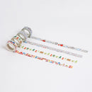 マスキングテープ 台湾紅白ストライプレジ袋パターン｜台灣特色紙膠帶 紅白塑膠袋 15mm x 6m