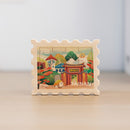 遊木時光 WOOD TIME 台湾ミニ風景 木製パズルマグネット 台南・府城さんぽ｜台灣拼風景木製磁鐵 府城漫步