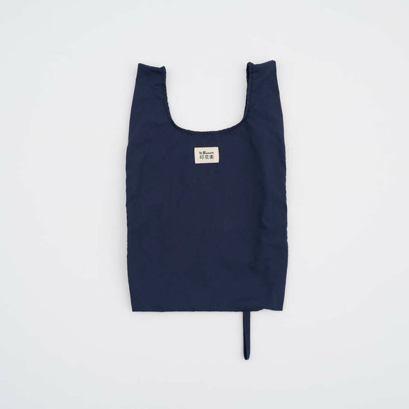 印花楽 折りたたみエコバッグ レトロタイル10号 銭湯グリーン｜可收捲小背心袋 老磁磚10號 澡堂綠