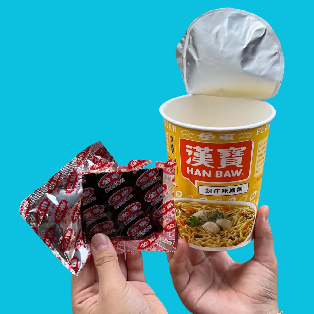 〈3食入〉金車 漢宝 かき麺線風味 カップヌードル｜金車 漢寶 蚵仔味細麵｜67gx3