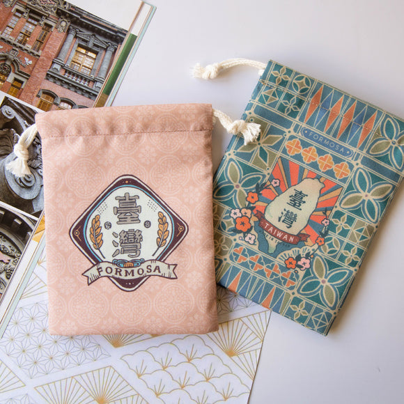 猴子設計 Monkey Design 台湾巾着ポーチ｜台灣小物袋