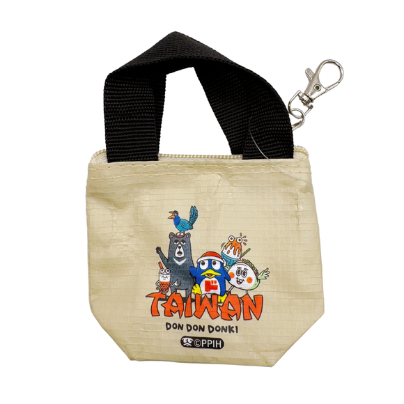 台湾ドン・キホーテ限定 Donki x TMpaintミニトート XXS（ドンペン/かき氷/タピオカ/台湾黒熊/ヤマムスメ）｜台灣 Donki x TMpaint防水編織袋 XXS號（DONPEN/刨冰/珍奶/黑熊/藍鵲）