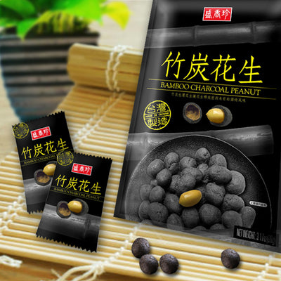 盛香珍 竹炭ピーナッツ 竹炭落花生｜盛香珍 竹炭花生 90g