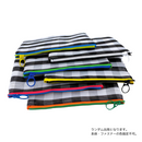 台湾漁師網バッグ地 仕切り付マルチポーチ チェック柄 モノトーン（ブラック・ホワイト）｜茄芷袋拉鍊包 黑白格紋（本体・ファスナーの色はランダム出荷）※ご購入の場合、色の原因で返品・交換は対応不可