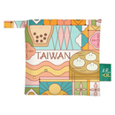 猴子設計 Monkey Design エコバッグ 台湾レトロ窓×台湾グルメ｜購物袋 台灣花窗小吃