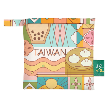 猴子設計 Monkey Design エコバッグ 台湾レトロ窓×台湾グルメ｜購物袋 台灣花窗小吃