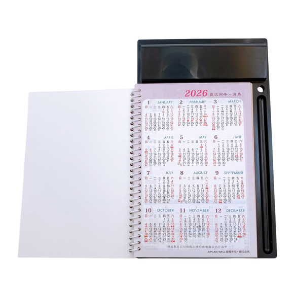 〈数量限定〉2026年 台湾式卓上カレンダー 干支 午年（うまどし・馬年） 馬上発財（マーシャンファーツァイ）カラー：レッド・ブルー・グリーン・ブラック｜台式桌上型週曆 馬上發財（紅・藍・綠・黑）