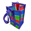 台湾製 漁師網 ナイロンドリンクバッグ（水筒カバー・水筒ホルダー・水筒入れ）肩掛けタイプ パープル｜茄芷袋飲料袋 紫 肩背式