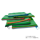 台湾漁師網バッグ地 仕切り付マルチポーチ グリーン｜茄芷袋拉鍊包 綠色（本体・ファスナーの色はランダム出荷）※ご購入の場合、色の原因で返品・交換は対応不可