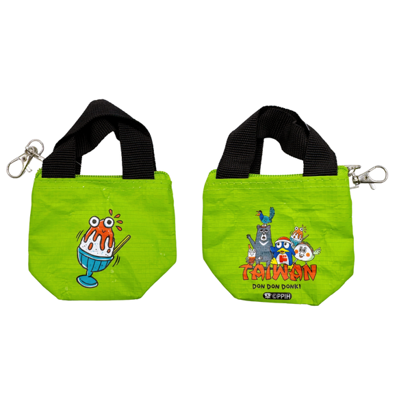 台湾ドン・キホーテ限定 Donki x TMpaintミニトート XXS（ドンペン/かき氷/タピオカ/台湾黒熊/ヤマムスメ）｜台灣 Donki x TMpaint防水編織袋 XXS號（DONPEN/刨冰/珍奶/黑熊/藍鵲）