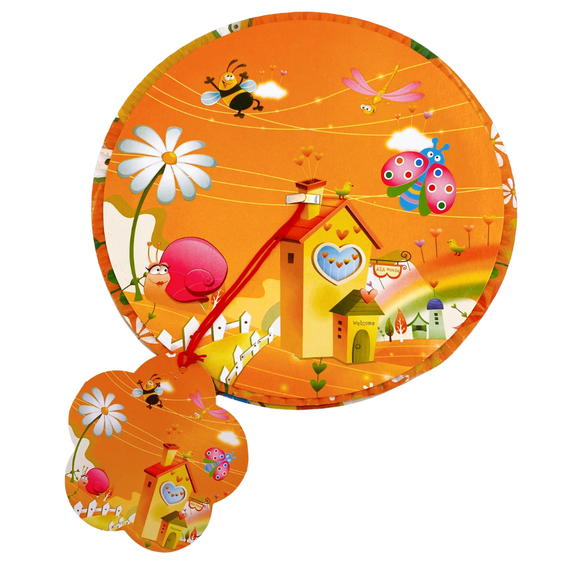 紙ランタン（紙灯籠） お花と昆虫柄｜紙燈籠 花朵與昆蟲圖案