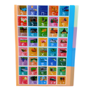 中華郵政（台湾郵便局） 注音符号デザイン 多層式L字クリアファイル（2柄セット）｜中華郵政 注音符號 多層式L夾（1組2款）