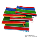 台湾漁師網バッグ地 仕切り付マルチポーチ｜茄芷袋拉鍊包（本体・ファスナーの色はランダム出荷）※ご購入の場合、色の原因で返品・交換は対応不可