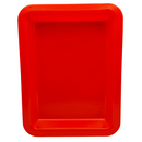 台湾の万能カラフルプラスチックトレイ（浅め） 小｜カラー：レッド｜塑膠長方盤（淺） 紅色 小