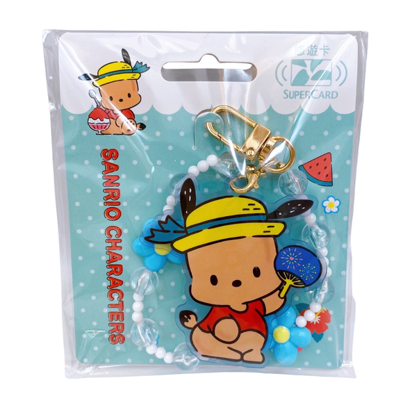 数量限定 レア台湾交通系ICカード サンリオキャラクターズ 日焼けシリーズ ポチャッコ SuperCard 造形悠遊カード（ユーユーカード）｜三麗鷗烤焦系列SuperCard造型悠遊卡 帕恰狗