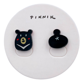 日日野餐 PIKNIK ピンバッジ 台湾ツキノワグマ｜日日野餐 PIKNIK 別針（徽章） 台灣系列 台灣保育動物 台灣黑熊